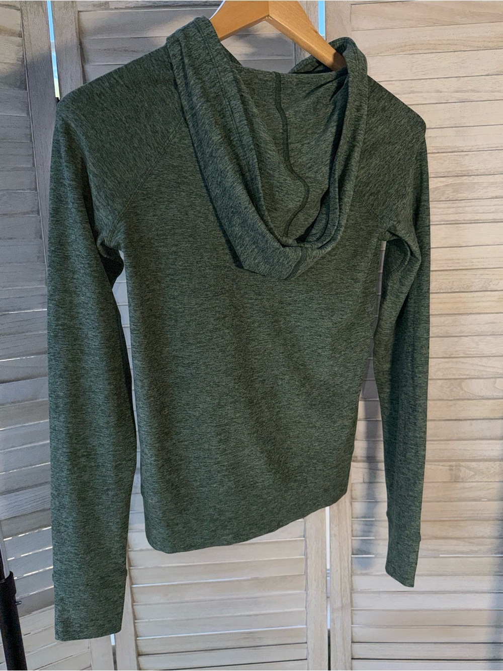 Outdoor Voices CloudKnit Hoodie Heather Green S EUC - Picture 2 of 4